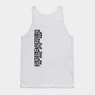 Long Distance Trails Helvetica List Tank Top